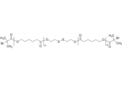 PCL-2Br-disulf 聚己內(nèi)酯-雙溴基 鏈中間為二硫鍵 