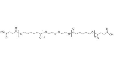 PCL-2COOH-disulf 聚己內(nèi)酯-雙羧基 鏈中間為二硫鍵
