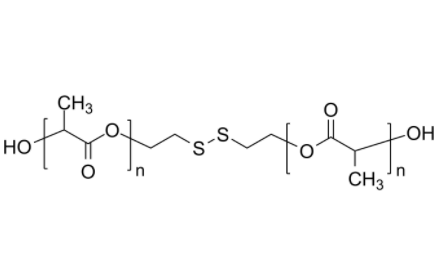 ?PDLLA-disulf 聚丙交酯(聚乳酸)-雙羥基 鏈中間為二硫鍵 生物降解高分子