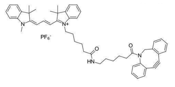 Cyanine3 DBCO花氰染料,Cy3-DBCO,cas:2692677-79-3