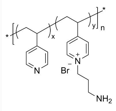 P4VPQNH2CH2CH2Br 聚(4-乙烯基吡啶)共(4-乙烯基正丙胺基溴化吡啶) 無(wú)規(guī)共聚物