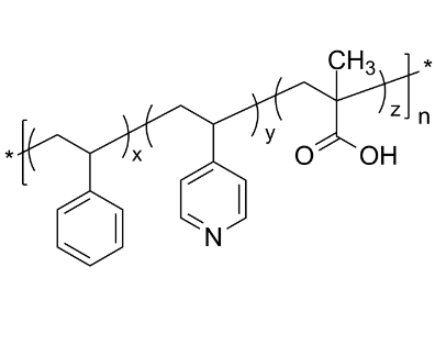 PS4VPMAAran 聚苯乙烯共(4-乙烯基吡啶)共甲基丙烯酸 3組分無(wú)規(guī)共聚物