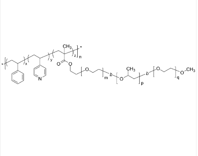 PS4VPEOPOEOran 聚苯乙烯共(4-乙烯基吡啶)共[PEO-PPO-PEO]甲基丙烯酸酯 含接枝嵌段的無規(guī)共聚