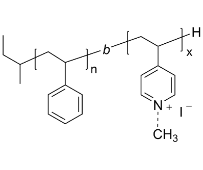 PS-oligo4VPQ 聚苯乙烯-低聚(4-乙烯基吡啶)(碘甲烷季銨化) 兩親性二嵌段共聚物
