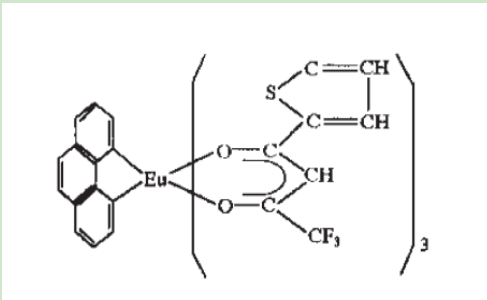 稀土銪配合物Eu(TTA)3phen 稀土銪配合物Eu(TTA)3phen