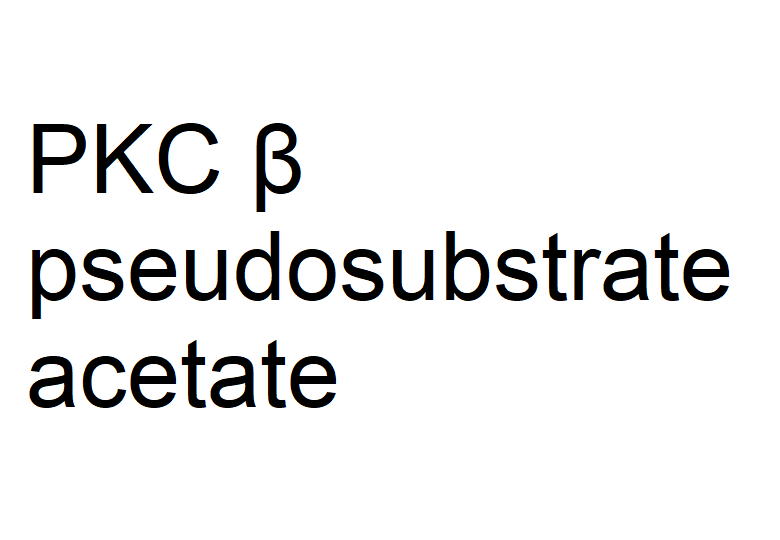 PKC β pseudosubstrate acetate PKC β pseudosubstrate acetate