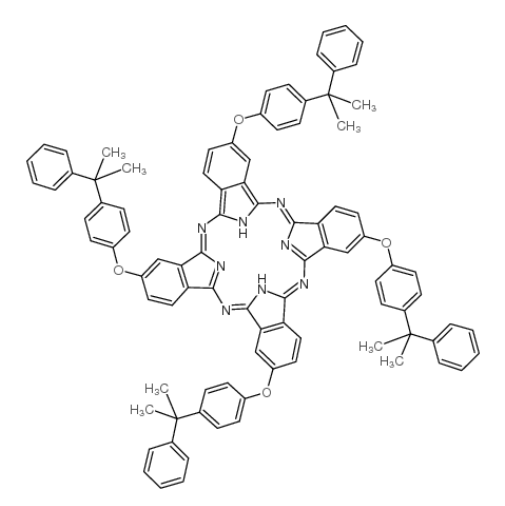 cas:83484-76-8 四(4-枯基苯氧基)酞菁