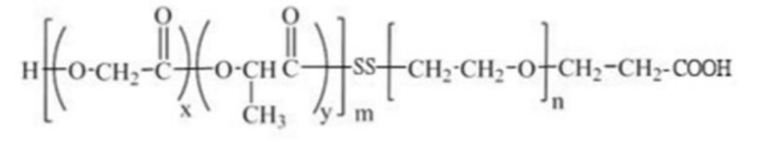 聚乳酸羥基乙酸共聚物-二硫鍵-聚乙二醇-羧基，PLGA-SS-PEG-COOH