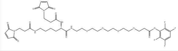 CAS:1426164-53-5，Bis-Mal-Lysine-PEG4-TFP ester