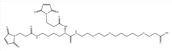 CAS:1426164-52-4，Bis-Mal-Lysine-PEG4-acid