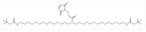 N-Mal-N-bis(PEG4-NH-Boc) CAS:2128735-27-1